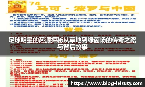 足球明星的起源探秘从草地到绿茵场的传奇之路与背后故事